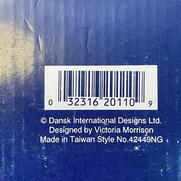 DANSK Napkin Rings Set of 4 Ceramic Nordic Garden Floral with Trellis Pattern - Picture 8 of 11